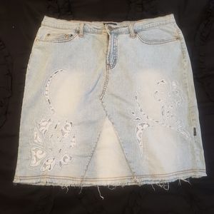 Rampage Stretch Denim Skirt Size 9
